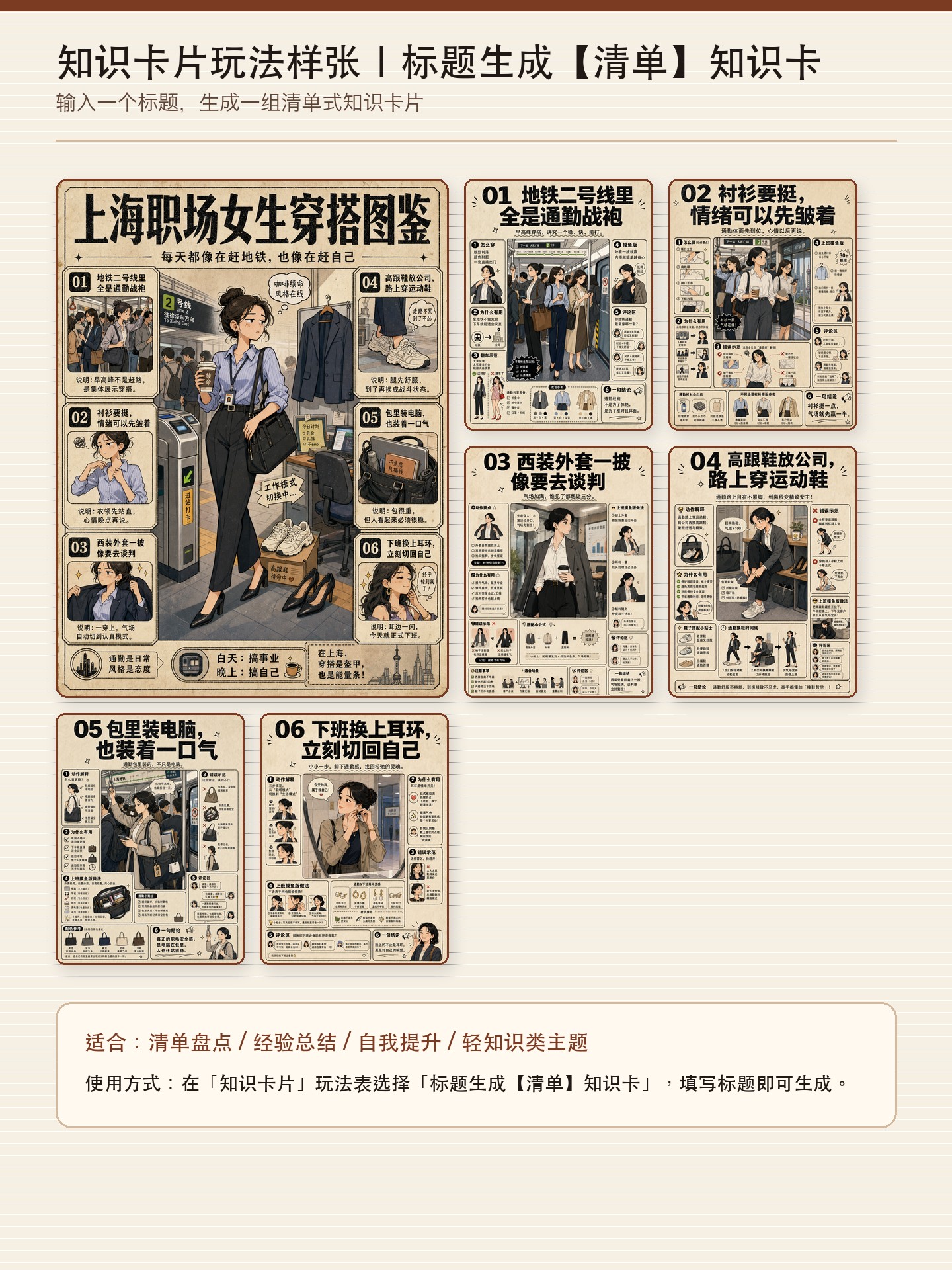 标题生成【清单】知识卡样例图